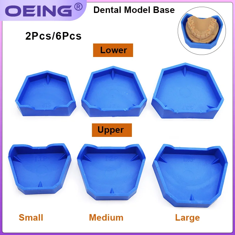 Model Kit Tools - 2/6Pcs Dental Modell Basis Silikon Gips