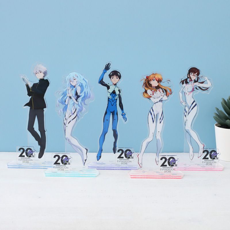 Model Kit Evangelion Bandai - 5-teiliges Neon Genesis Evangelion EVA Acryl-Ständer-Set