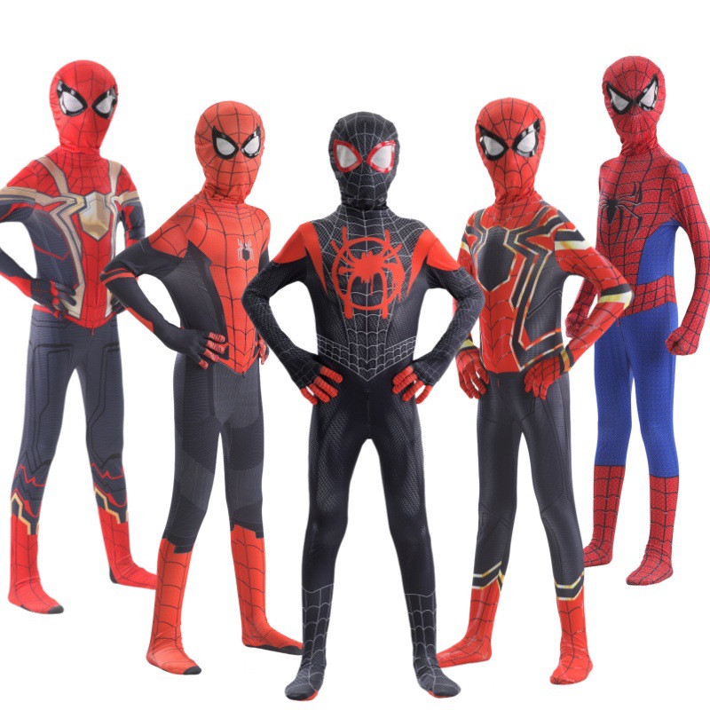 Model Kit Spiderman - Komplettes Halloween-Cosplay-Kostüm für Spider-Fans, Sammler, Miles