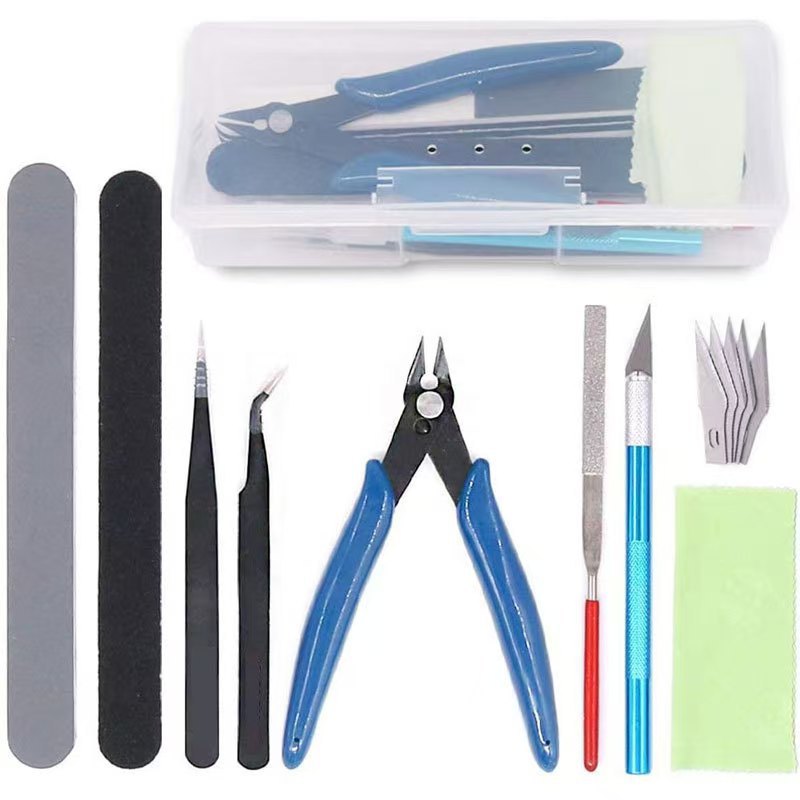 Model Kit Tools - Gundam Modellbau-Werkzeugset für Anfänger, Basis-Montagewerkzeuge, DIY-Hobby-Kit,