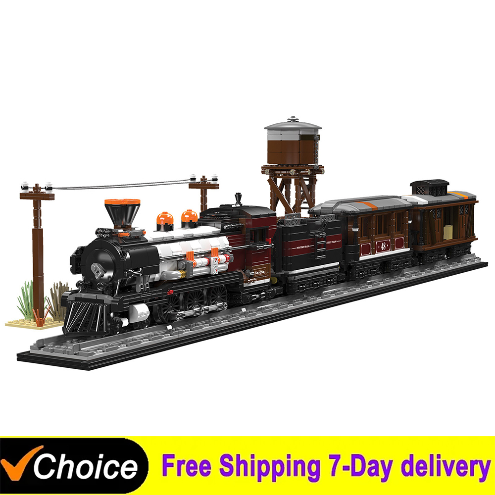 Plastic Model Paint - MO2462Pcs Technischer Zug: Western-Züge Modellbausteine, Montage-Bausteine,