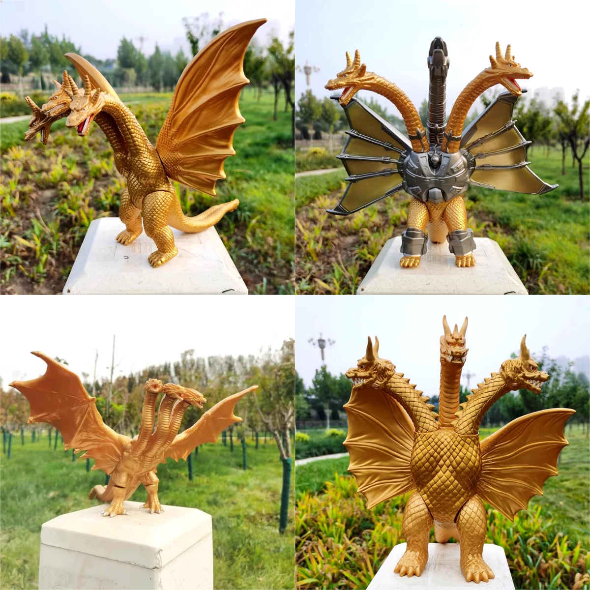 Model Kit Vs Figure - Großer dreiköpfiger Drache King Ghidorah Godzilla