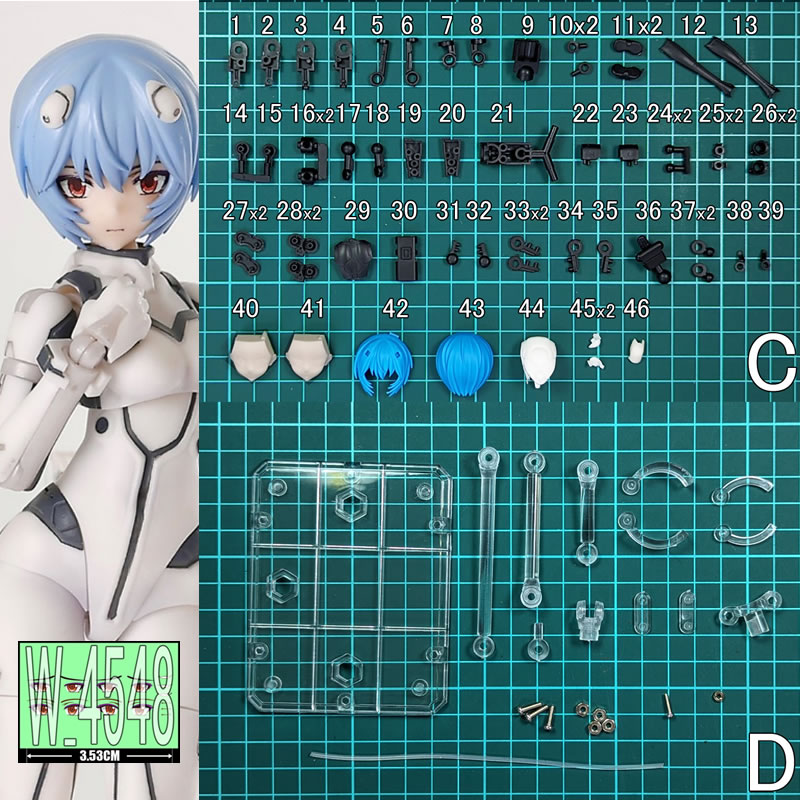 (Auf Lager) (W_4548) Rei Ayana – Model Kit Evangelion Bandai Bewertung und Preis