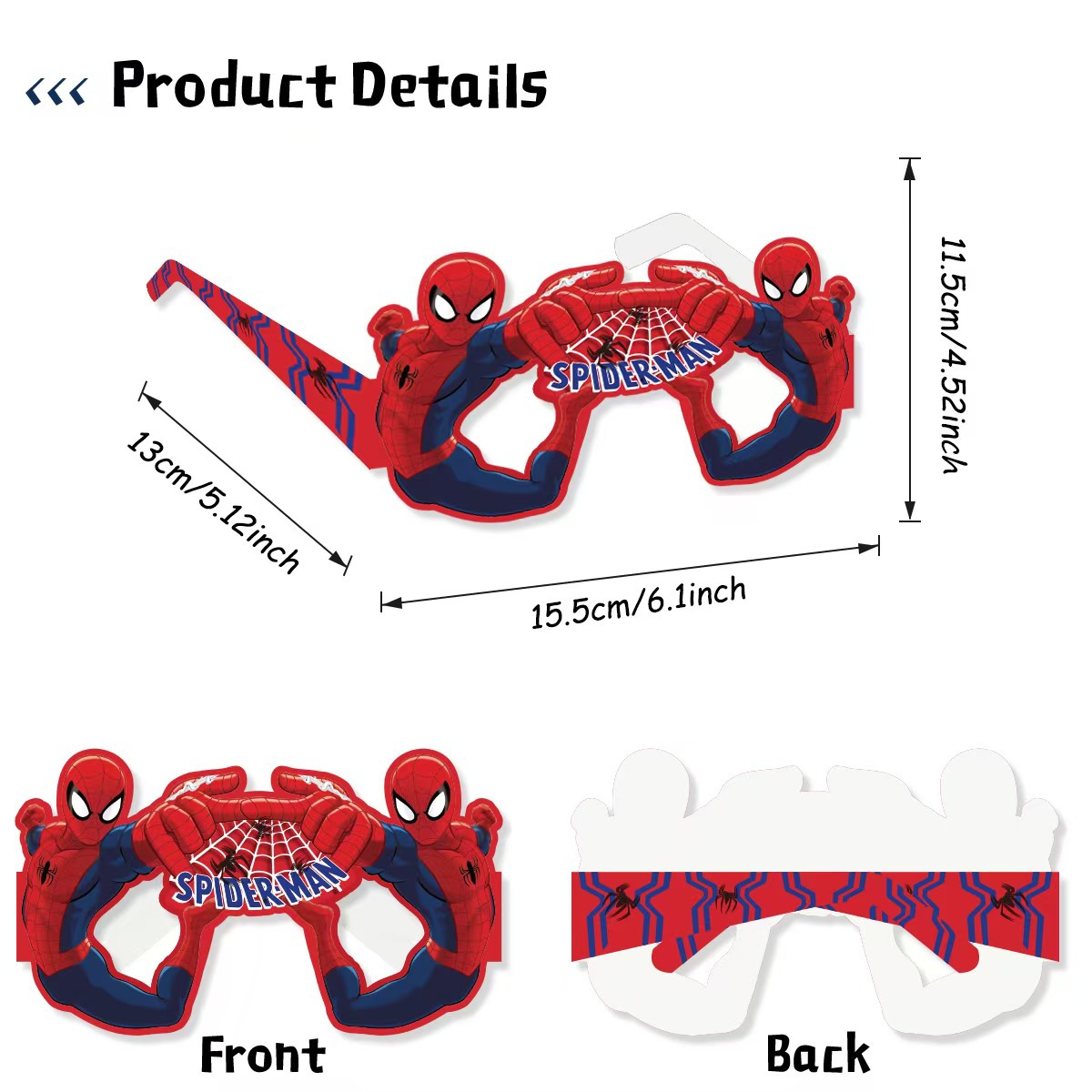 8 Stück Spider-Man Papierbrill – Model Kit Spiderman Bewertung und Preis