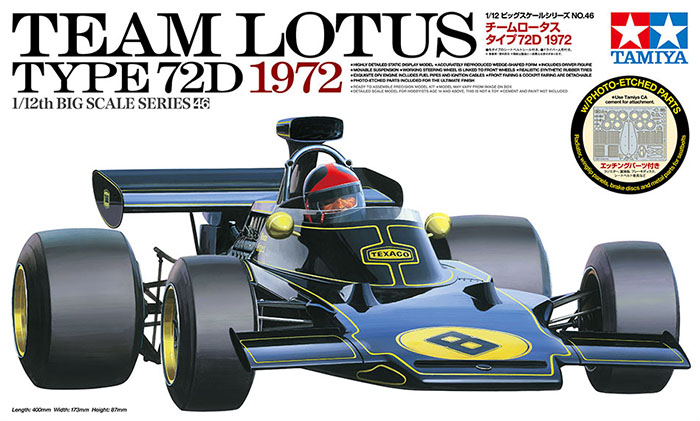 Tamiya 12046, statisch zusamme – Model Kit F1 Bewertung und Preis
